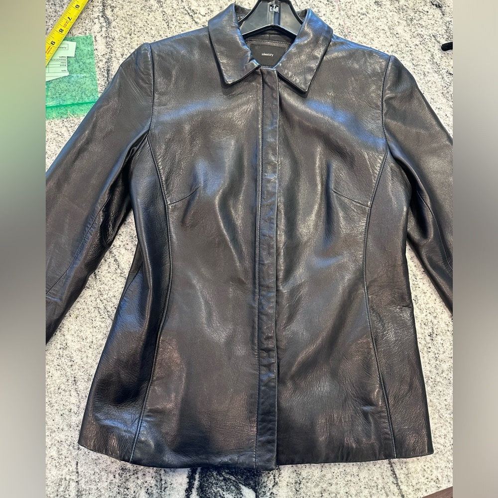Identify Brand Lambskin Leather Jacket